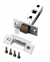 Защелка межкомнатная RENZ L 5-45 plastic C (хром блестящий) с пластиковым языком