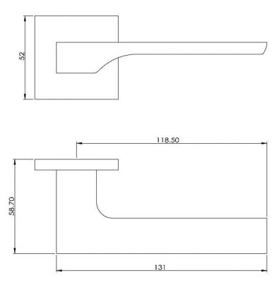 Ручка BUSSARE REMO A-14-40 BLACK (черный матовый)