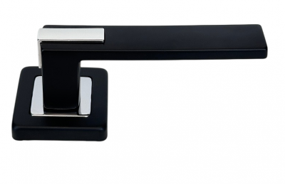 Ручка дверная TIROLLI TR-108 BB/CP(черный/хром)